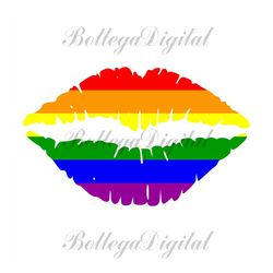 pride lip svg, lgbt svg, rainbow svg, lip rainbow svg, gay svg, gay lip svg, rainbow lip, lesbian svg, love is love svg,