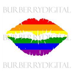 pride lip svg, lgbt svg, rainbow svg, lip rainbow svg, gay svg, gay lip svg, rainbow lip, lesbian svg, love is love svg,