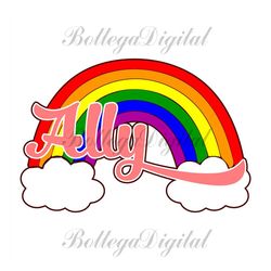 ally rainbow svg, lgbt svg, rainbow svg, ally rainbow, gay svg, ally svg, pride ally svg, lesbian svg, love is love svg,