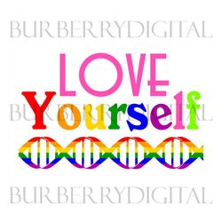 love yourself svg, lgbt svg, rainbow svg, heart rainbow svg, gay svg, lesbian svg, love is love svg, boy love, gay png,