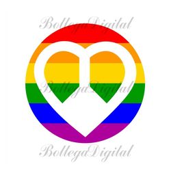 rainbow heart sublimation svg, lgbt svg, rainbow svg, gay svg, lesbian svg, love is love svg, gay png, heart svg