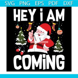 hey i am coming svg, christmas svg, xmas svg, xmas balls svg, christmas gift svg