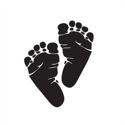 baby feet silhouette baby feet silhouette - svg download file - plotter file - crafting - plotter cricut