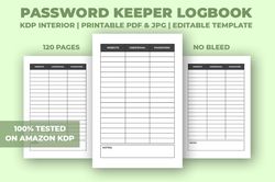 password keeper logbook kdp interior
