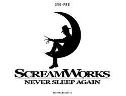 freddy krueger svg, scream works never sleep again svg, halloween svg