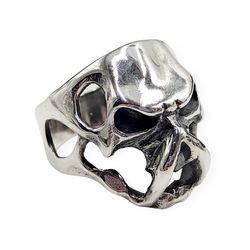 men's ring skull predator, code 700140ym, completely 925 sterling silver