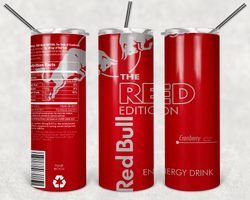 red bull red can tumbler wrap design - png sublimation printing design - 20oz tumbler designs.