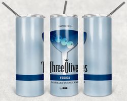 three olives vodka tumbler wrap design - png sublimation printing design - 20oz tumbler designs.
