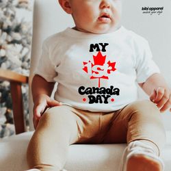 canada day onesie, baby shower gift, iron on vinyl, onesie,