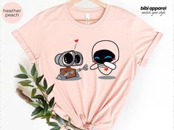 couples disney shirts, wall-e couples shirts, wall e and eve