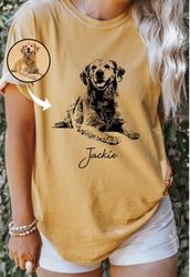 custom pet t shirt with pet photo and name  personalized pet