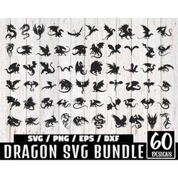 dragon svg bundle, dragon svg, dragon cut file, dragons head, dragon clipart, animal svg, dragon silhouette, dragon tatt