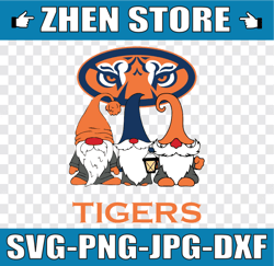 auburn tigers and triples gnomes sport svg gnomes svg ncaa sport, png svg dxf ncaa svg, ncaa sport svg, digital download