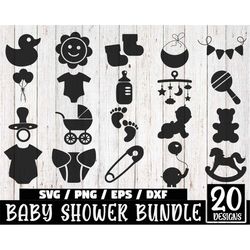 baby shower svg bundle, baby shower svg, newborn svg bundle, baby footprints svg, baby clipart, toddler svg, baby silhou