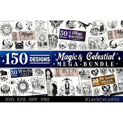 magic 150 designs mega bundle magic and celestial svg bundle