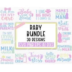 baby svg bundle, funny baby svg, newborn svg bundle, baby shower svg, baby quote bundle, cute baby saying svg, , baby bo