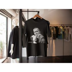 vintage bootleg hasbulla portrait t-shirt, black and white photo unisex tee