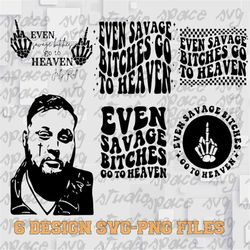 even savage bitches go to heaven png, jelly roll 2023 tour png, son of a sinner png, western country png, country music