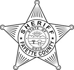 fayette County Sheriff Badge Ohio vector file for laser engraving, cnc router, cutting, engraving file