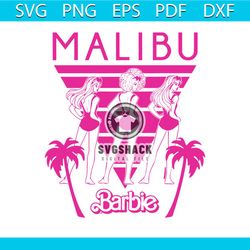 retro barbie malibu svg barbie beach vibes svg cricut file