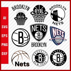 brooklyn nets logo svg - nets svg cut files - nets png logo - nba logo