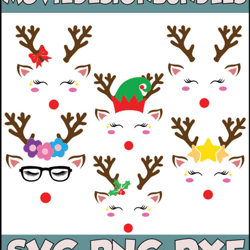 christmas face svg -instant download