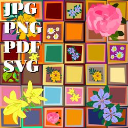 design paper with a pattern for printing, crafts and diy. seamless pattern with flowers in summer and autumn polish. diy