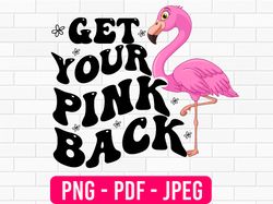 get your pink back svg design