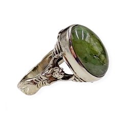 ring caryatids, 214600ym, completely 925 sterling silver, inserts jade and cz