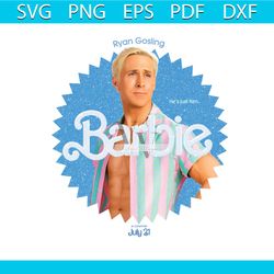 Ryan Gosling Barbie Movie 2023 PNG Silhouette Download