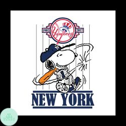 new york yankees snoopy svg, new york yankees digital download