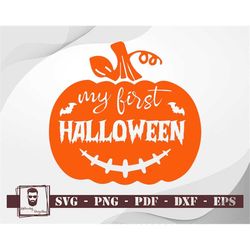 my first halloween svg, baby halloween svg, halloween svg, pumpkin svg, baby svg, 1st halloween svg, bat svg, happy hall