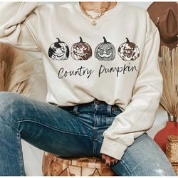 country pumpkin western fall png sublimation design download, western halloween png, country fall png, southern pumpkin