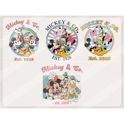 retro mickey & company bundle, family vacation png, family trip png, vacay mode png, magic kingdom png, mickey png, digi