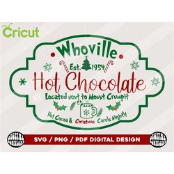 hot chocolate svg, north pole hot cocoa mug svg christmas sign svg, png, holiday svg, png, pdf