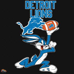 detroit lions football bunny svg, sport svg, detroit lions svg, detroit svg, lions svg, lions football team, super bowl