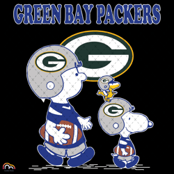 green bay packers charlie brown and snoopy svg, sport svg, green bay svg, packers nfl svg, super bowl svg, green bay foo
