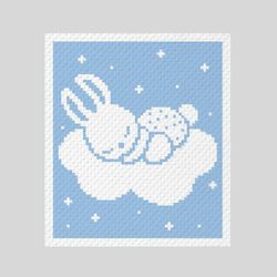 crochet c2c bunny on the cloud graphgan blanket pattern pdf download