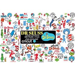 dr seuss svg, dr seuss font, dr seuss hat svg,  dr seuss for teachers svg, cricut, thing svg, instant download