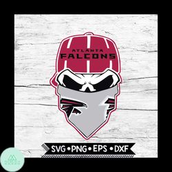 atlanta falcons svg, nfl svg, skull svg files for cricut, football svg, cricut file, svg