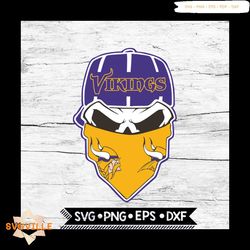 minnesota vikings svg, nfl svg, skull svg files for cricut, football svg, cricut file, svg