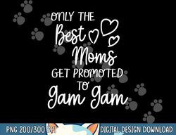 the best moms get promoted to gam gam for special grandma  png, sublimation