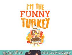 the funny turkey matching thanksgiving family grandpa uncle png, sublimation copy