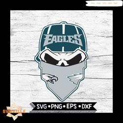 philadelphia eagles svg, nfl svg, skull svg files for cricut, football svg, cricut file, svg