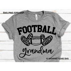 football grandma svg, leopard heart svg, leopard print svg, football grandma shirt svg, football grandma iron on png, lo
