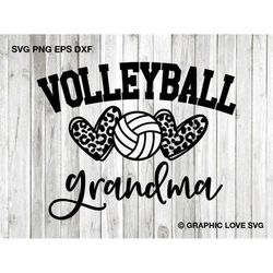 volleyball grandma svg, leopard heart svg, leopard print svg, volleyball grandma shirt svg, volleyball grandma iron on p