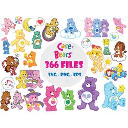 care bears svg bundle, bears svg, care bears png, care bears clipart, care bears cricut, birthday invitation svg, layere