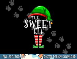 the sweet elf family matching group christmas gift funny  png, sublimation