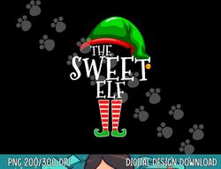 the sweet elf family matching group christmas gift funny  png, sublimation