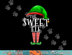 the sweet elf family matching group christmas gift funny  png, sublimation